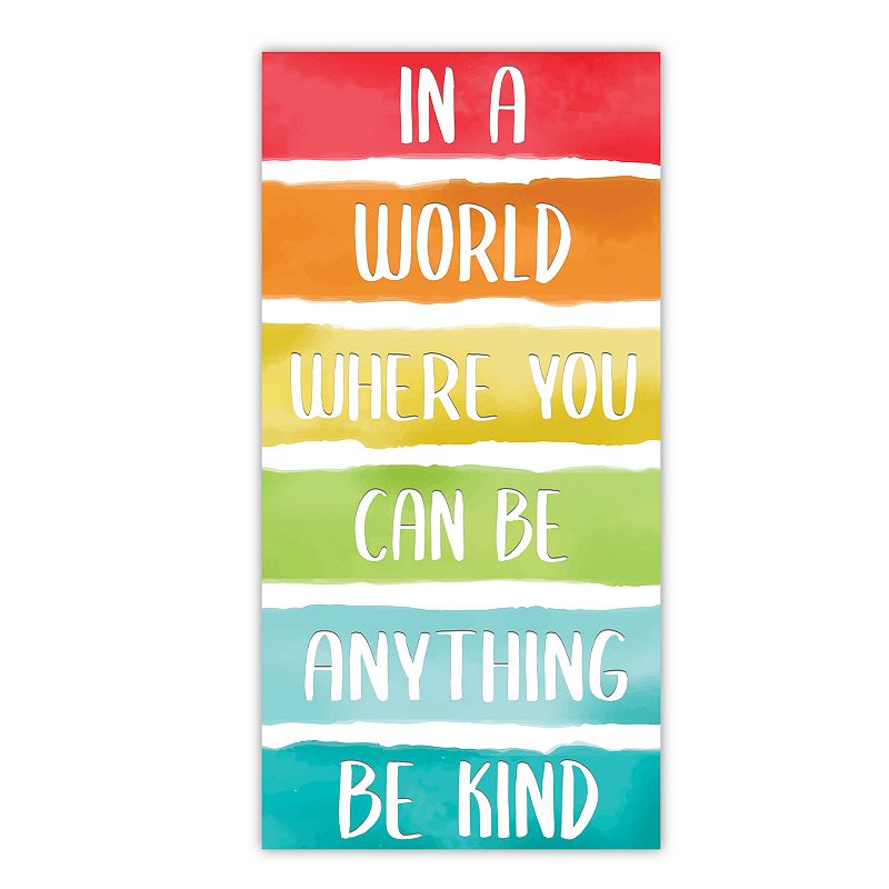 COURTSIDE MARKET Be Kind Canvas Wall Art, Multicolor, 12X24