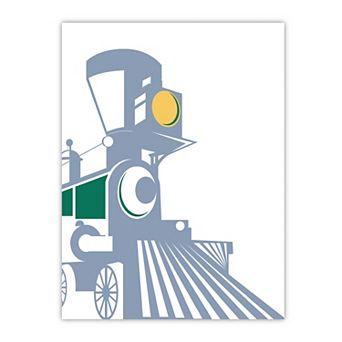 COURTSIDE MARKET Eat Sleep Trains I Canvas Wall Art
