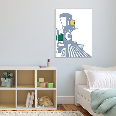 COURTSIDE MARKET Eat Sleep Trains I Canvas Wall Art