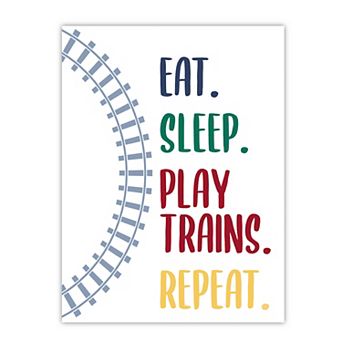 COURTSIDE MARKET Play Trains II Canvas Wall Art