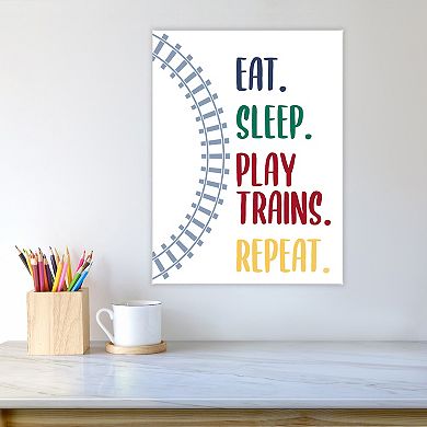 COURTSIDE MARKET Play Trains II Canvas Wall Art