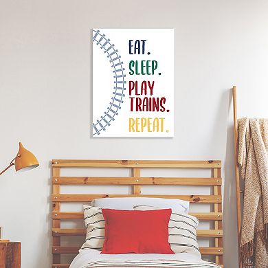 COURTSIDE MARKET Play Trains II Canvas Wall Art
