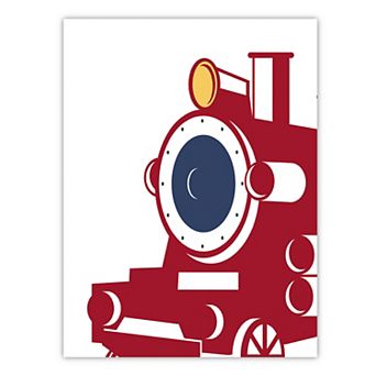 COURTSIDE MARKET Eat Sleep Trains III Canvas Wall Art