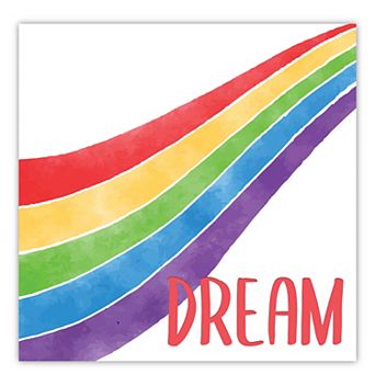 COURTSIDE MARKET Dream Rainbow Canvas Wall Art