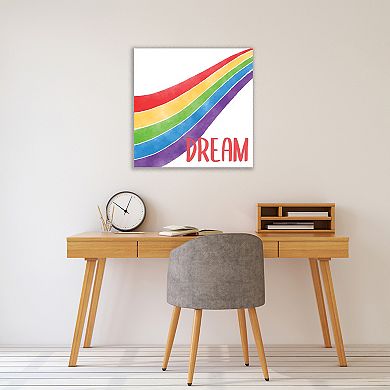 COURTSIDE MARKET Dream Rainbow Canvas Wall Art