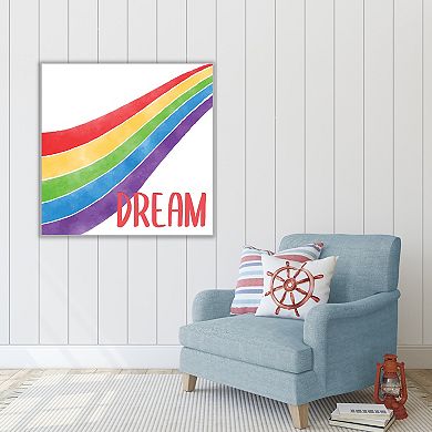 COURTSIDE MARKET Dream Rainbow Canvas Wall Art