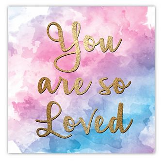 COURTSIDE MARKET So Loved Canvas Wall Art