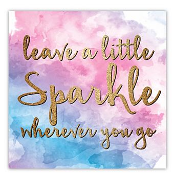 COURTSIDE MARKET Little Sparkle Wherever Canvas Wall Art