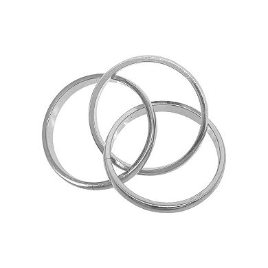 14k Gold Plated Stainless Steel Interlocking Rings