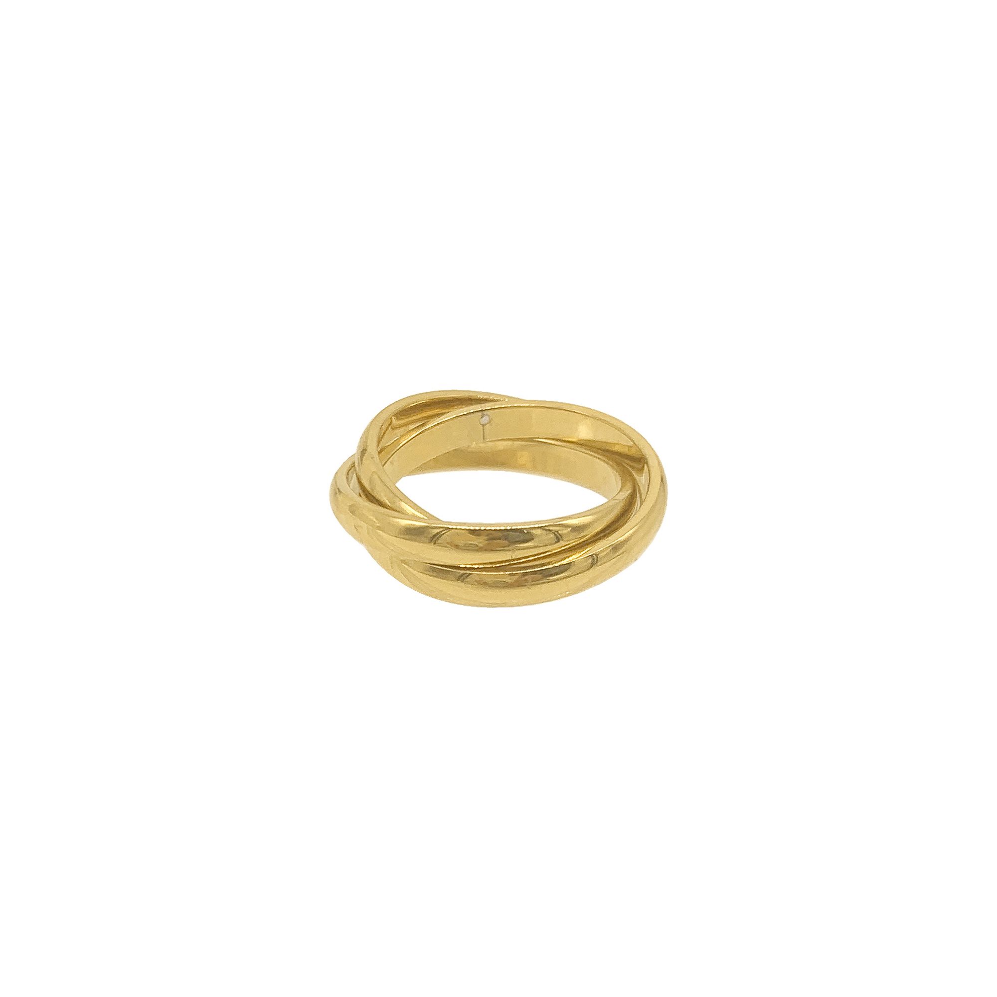 Adornia 14k Gold Plated Stainless Steel Interlocking Rings, Womens, Size: 