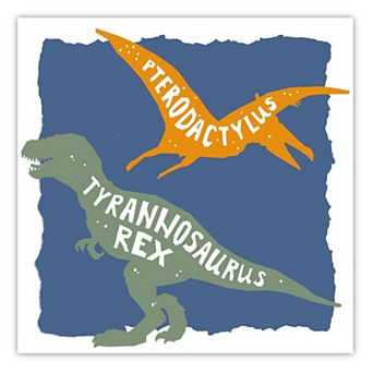 COURTSIDE MARKET Dinosaur Strong I Canvas Wall Art