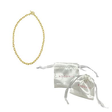 Adornia 14k Gold Plated Stainless Steel Toggle Chain Necklace