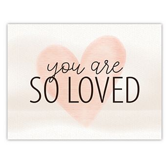 Courtside Market "You Are So Loved" Canvas Art Wall Decor