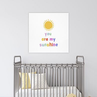 Courtside Market You Are My Sunshine Pastel Canvas Art Wall Decor