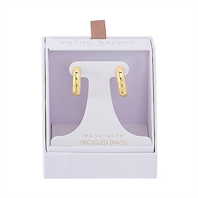 Paige Harper 19.5 mm 14k Gold Over Recycled Brass Hoop Earrings