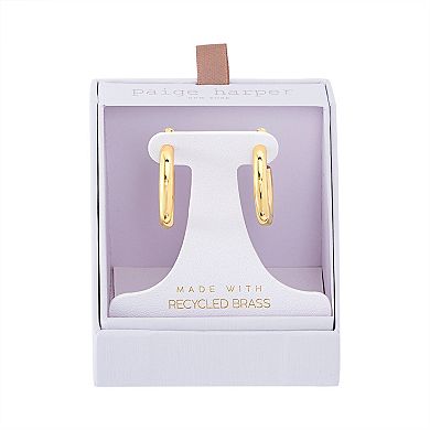 Paige Harper 24.6 mm 14k Gold Over Recycled Brass Hoop Earrings