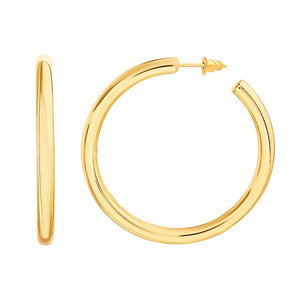 Paige Harper 45.7 mm 14k Gold Over Recycled Brass Hoop Earrings