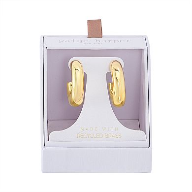 Paige Harper 30.5 mm 14k Gold Over Recycled Brass Hoop Earrings