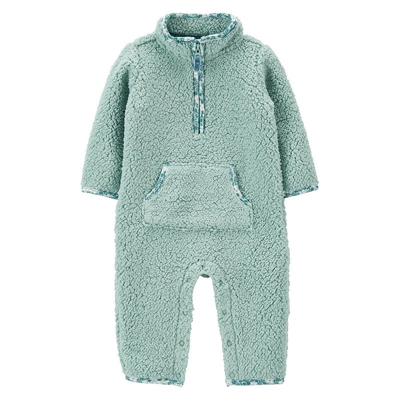 61334720 Baby Carters Sherpa Jumpsuit, Girls, Size: 6 Month sku 61334720