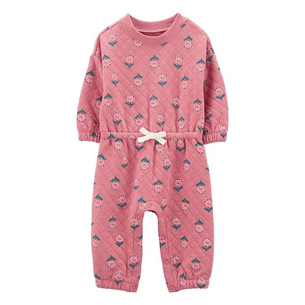 Baby & Toddler Girl Carter's Floral Quilted Jumpsuit
