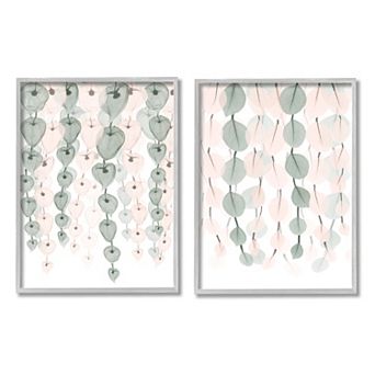 Stupell Home Decor Hanging Vines Foliage Framed Wall Art 2 pc Set