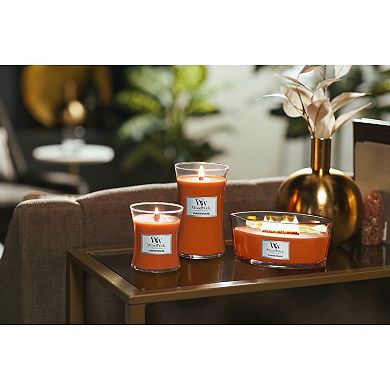 WoodWick Pumpkin Praline Medium Hourglass Candle