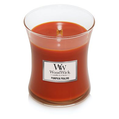 WoodWick Pumpkin Praline Medium Hourglass Candle