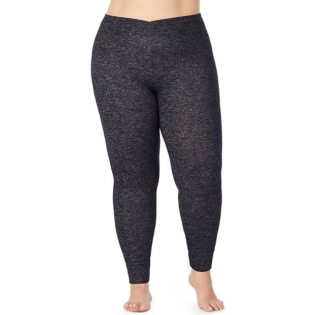 Cuddl Duds Women's Fleecewear Legging Medium Charcoal Heather