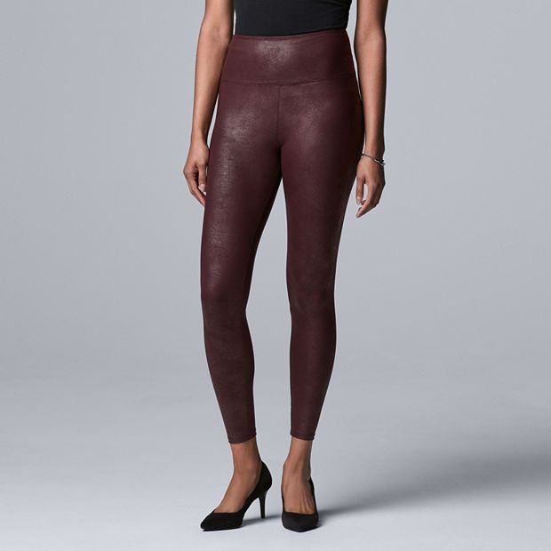 Kohls vera wang leather leggings hotsell