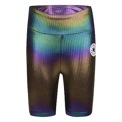 Girls 7-16 Converse All Star Gradient Foil Biker Shorts