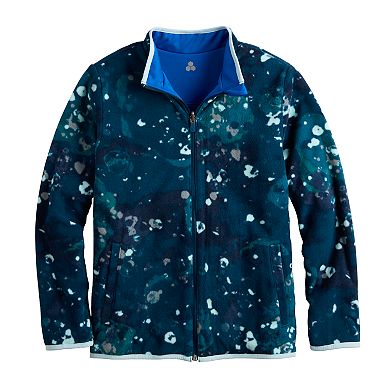 Boys 8-20 Tek Gear® Microfleece Printed Reversible Jacket in Regular & Husky