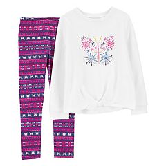 Baby Girl Carter's Floral Fleece Footless Pajamas