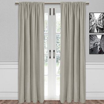 B. Smith Bradley Total Blackout Textured Window Curtain Panel