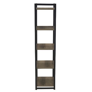 Household Essentials Ashwood 5-Tier Storage Shelf Tower