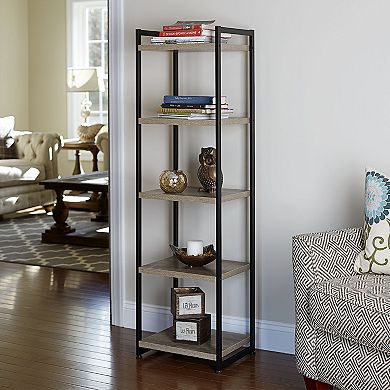 Household Essentials Ashwood 5-Tier Storage Shelf Tower