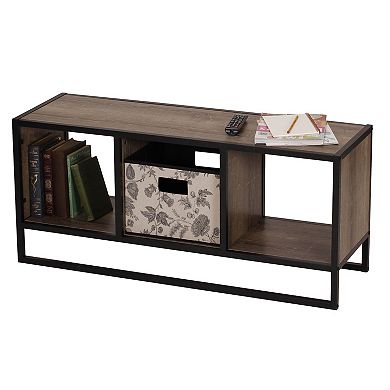 Household Essentials Ashwood Open Cubby Coffee Table