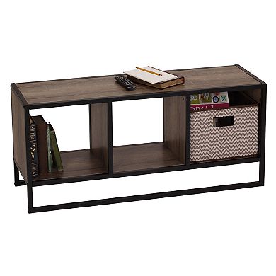 Household Essentials Ashwood Open Cubby Coffee Table