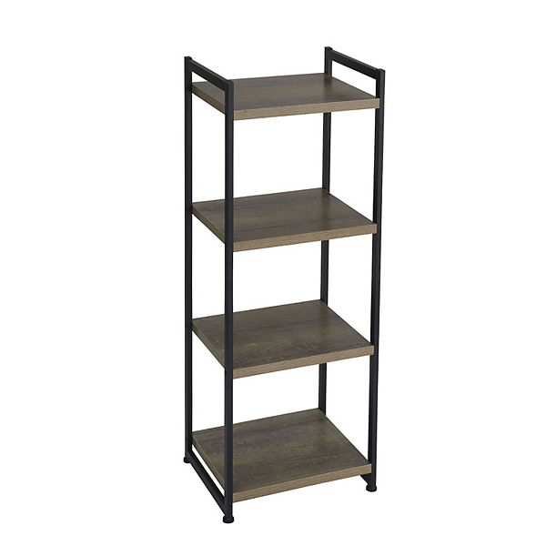 Household Essentials Ashwood 4-Shelf Bookcase