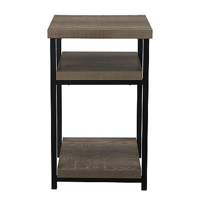 Household Essentials Ashwood 3-Tier Side Table