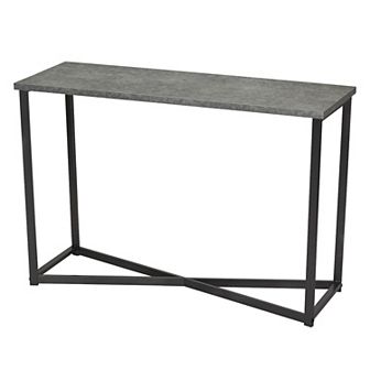 Household Essentials Faux-Concrete Sofa Table