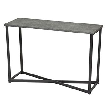 Household Essentials Faux-Concrete Sofa Table