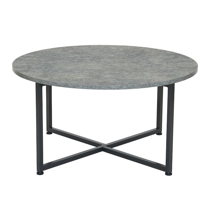 Household Essentials Slate Round End Table