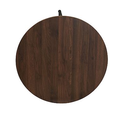 Household Essentials Faux-Concrete Round Coffee Table