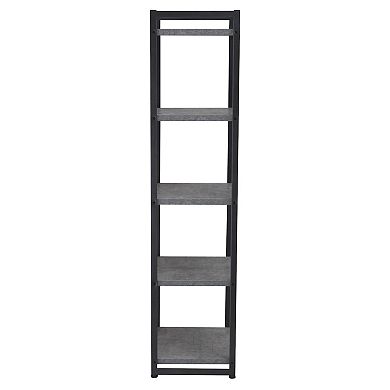 Household Essentials Faux-Concrete 5-Shelf Storage Tower