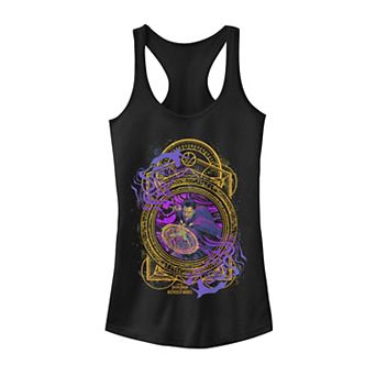 Juniors' Marvel Doctor Strange In The Multiverse Of Madness Neon Portal Seal Tank Top