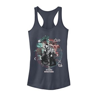 Juniors' Marvel Doctor Strange In The Multiverse Of Madness Magic Scarlet Witch Glitch Tank Top