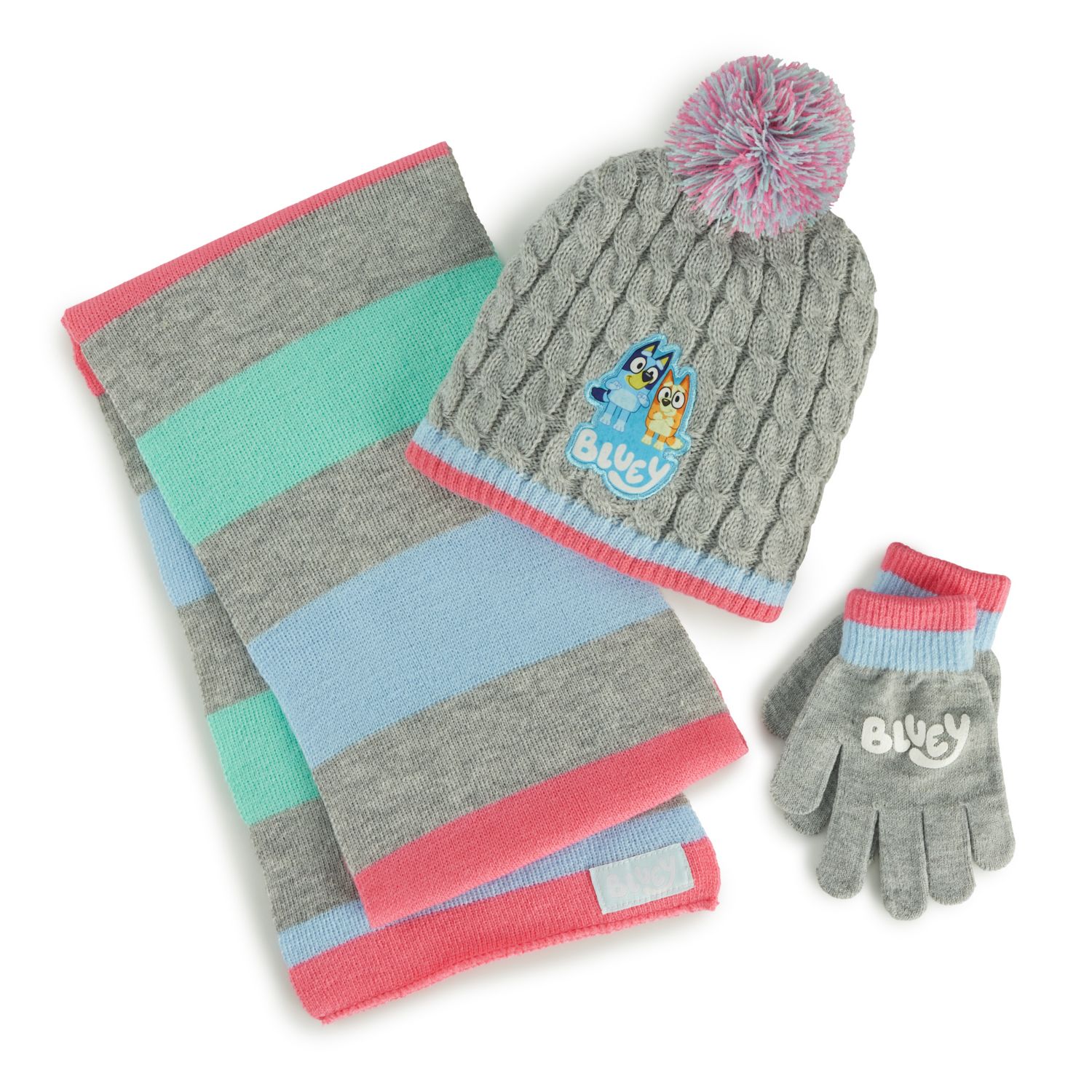 cute hat scarf and glove set