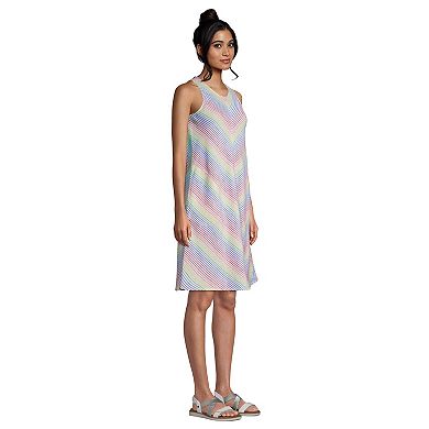 Petite Lands' End Linen A-Line Swing Dress