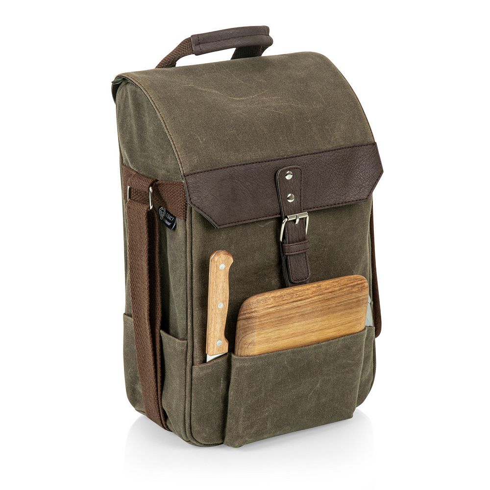 Legacy 2-Bottle Insulated Wine & Cheese Cooler with Cheese Board, Knife & Corkscrew