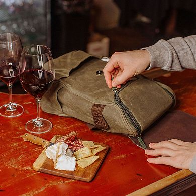Legacy 2-Bottle Insulated Wine & Cheese Cooler with Cheese Board, Knife & Corkscrew